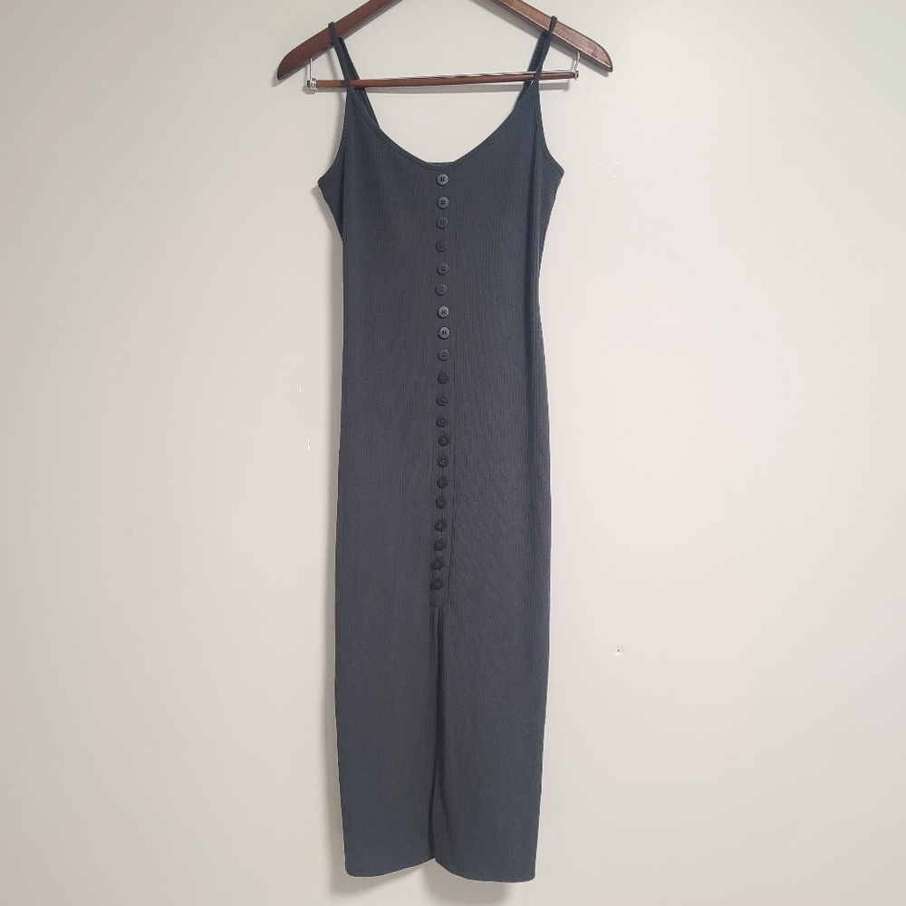 Urban outfitters button down tank midi dress